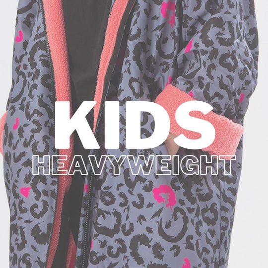 NEW! Kids Heavyweight Grey/Pink Leopard - Slouchy