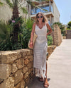 White Crochet Dress - Slouchy