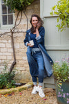 Stretch Denim Joggers - Slouchy