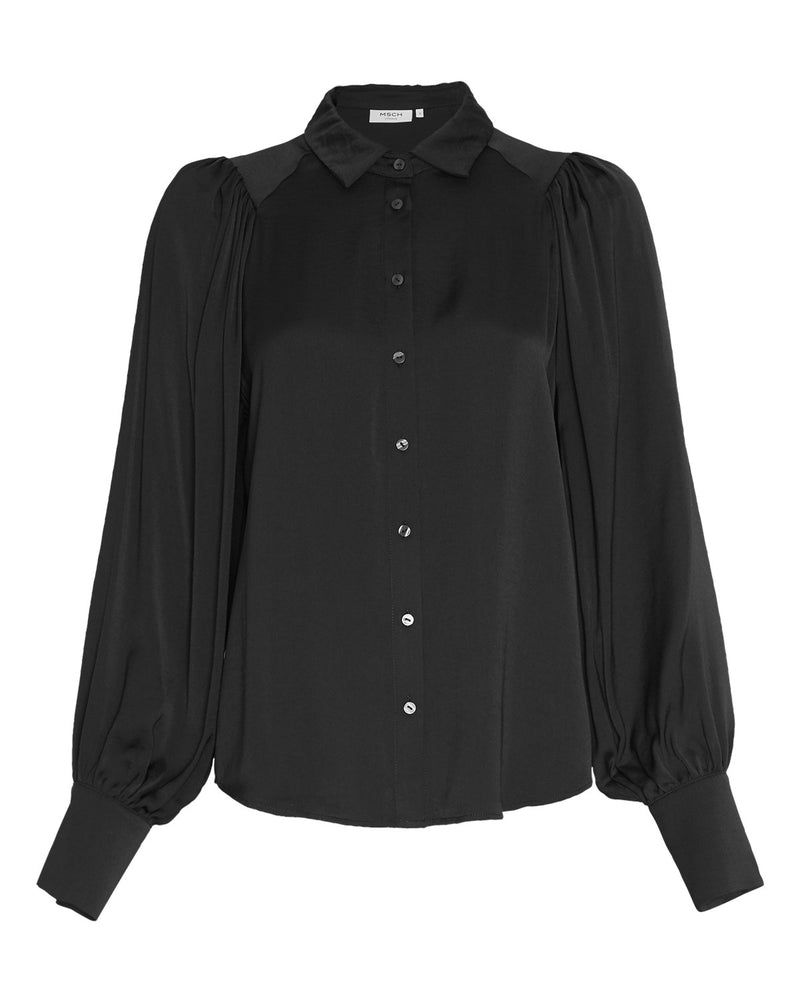 Maluca Black Shirt - Slouchy