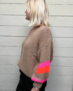 Chunky Knit Jumper - Mocha - Slouchy