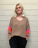 Chunky Knit Jumper - Mocha - Slouchy