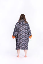 Adult Black Camouflage Change Robe - Slouchy