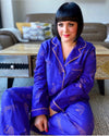 Royal Leopard Cotton Pyjamas - Slouchy