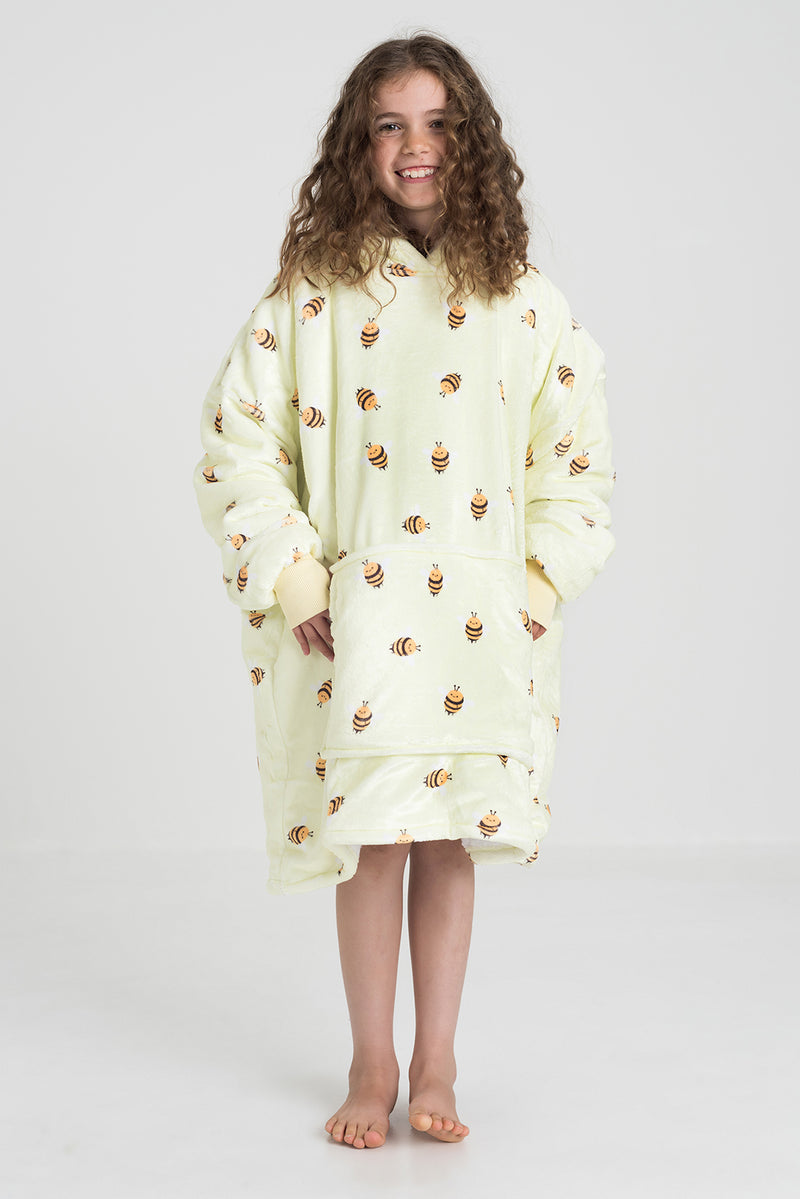 Kids Bumble Bee Slouchy Hoodie