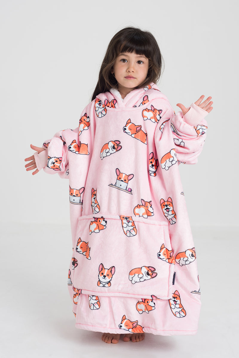 Kids Corgi Slouchy Hoodie - Slouchy