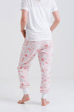 Luna Leopard Brushed Cotton Pyjama Trouser - Slouchy