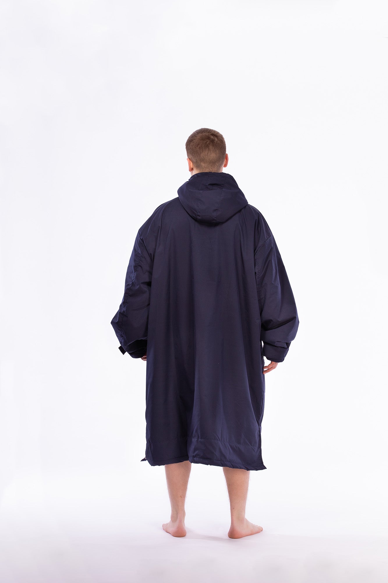 Long Sleeve Change Robe - Blue/Grey - Slouchy