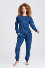 Lightning Bolt Cotton Lounge Set - Slouchy