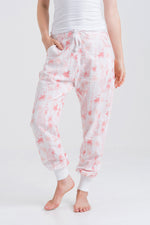 Luna Leopard Brushed Cotton Pyjama Trouser - Slouchy
