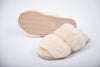 Luxury Fur Shearling Slipper - Cream - Slouchy