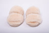 Luxury Fur Shearling Slipper - Cream - Slouchy