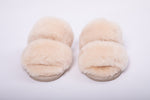 Luxury Fur Shearling Slipper - Cream - Slouchy