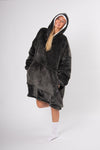 Dark Grey Slouchy Hoodie - Slouchy