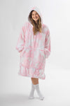 Pink Tie Dye Slouchy Hoodie - Slouchy