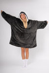 Dark Grey Slouchy Hoodie - Slouchy