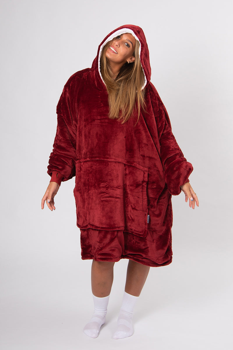Wine red sales hoodie