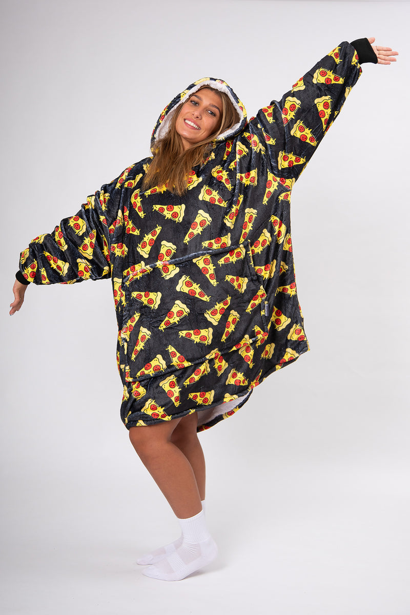 Pizza Slouchy Hoodie - Slouchy