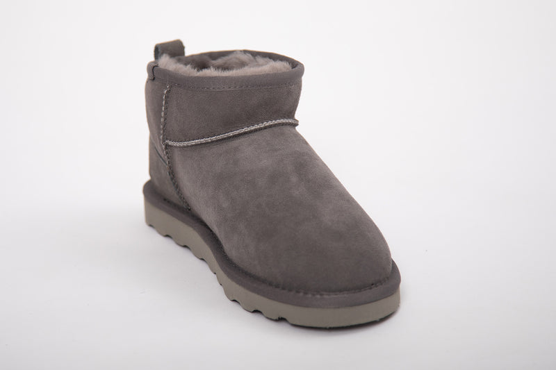Luxury Sheepskin Boot - Grey - Slouchy