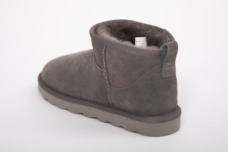 Luxury Sheepskin Boot - Grey - Slouchy