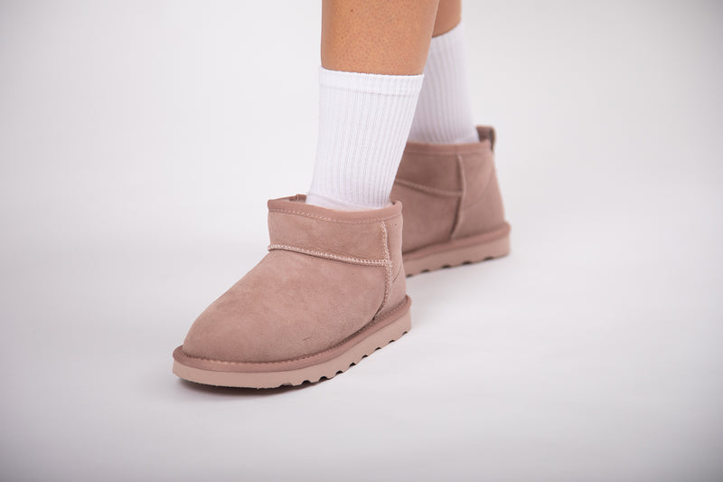 Luxury Sheepskin Boot - Pink - Slouchy