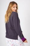 Tia Brushed Cotton Sweatshirt - Slouchy