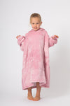 Kids Dusky Pink Slouchy Hoodie - Slouchy