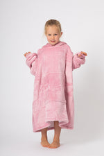 Kids Dusky Pink Slouchy Hoodie - Slouchy