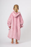 Kids Dusky Pink Slouchy Hoodie - Slouchy