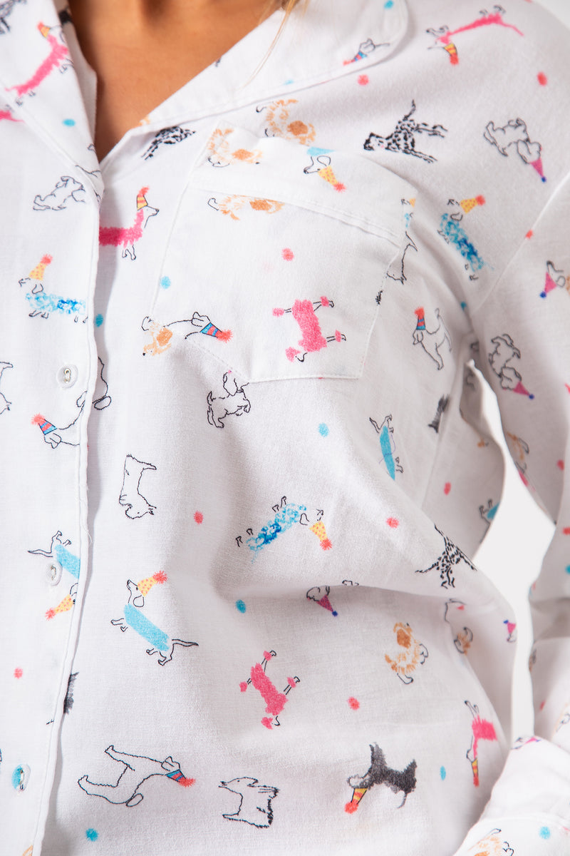 WOOF! Brushed Cotton Pyjama Set - Slouchy