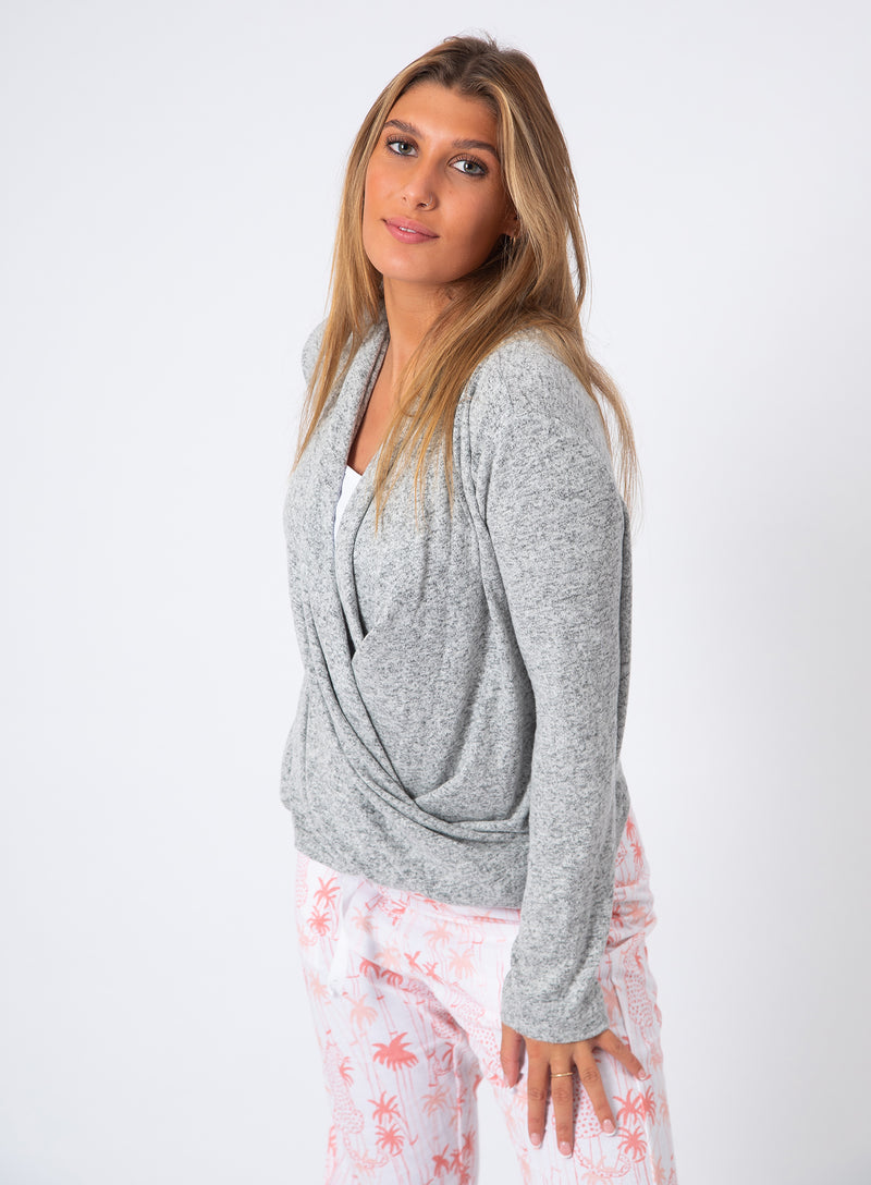 Darcy Supersoft Wrap Top - Slouchy