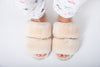 Luxury Fur Shearling Slipper - Cream - Slouchy