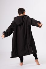 Kids Heavyweight Black/Grey Robe - Slouchy