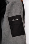 Kids Heavyweight Black/Grey Robe - Slouchy