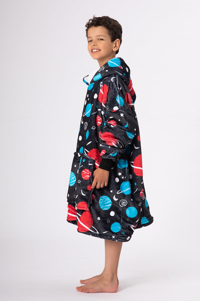 Kids Space Hoodie Blanket - Slouchy