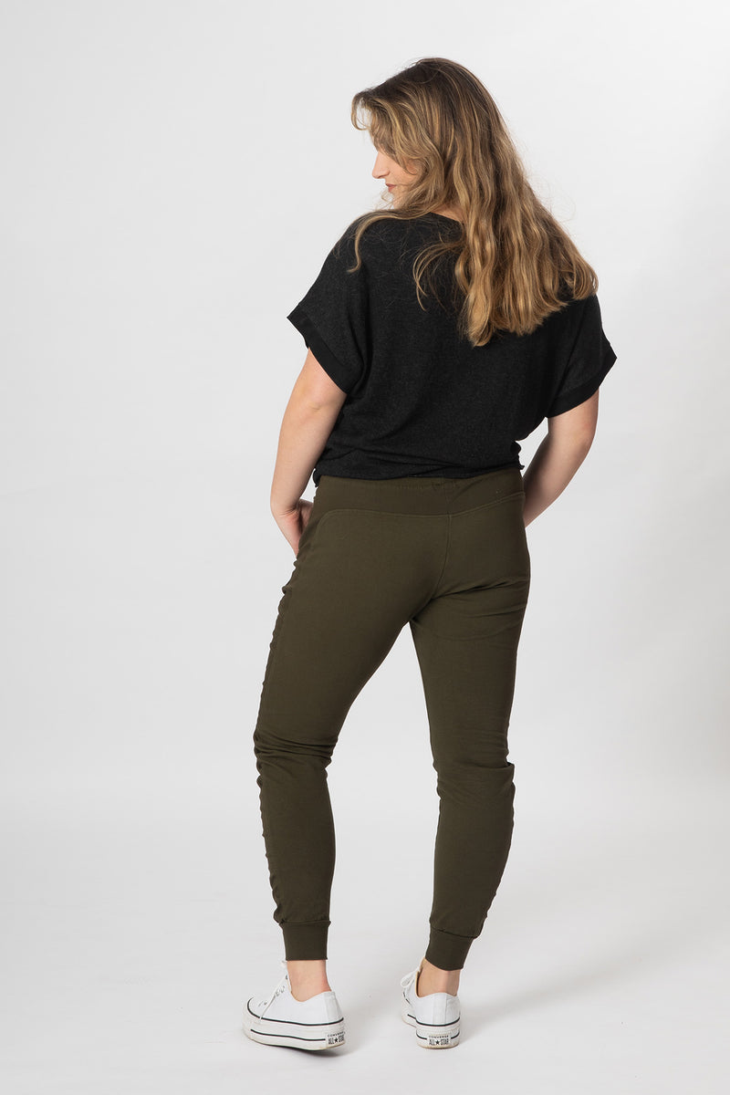 Magic Joggers - Olive - Slouchy