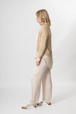 Satin Shirt - Cream - Slouchy