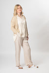Satin Shirt - Cream - Slouchy