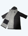Long Sleeve Change Robe - Black/Grey - Slouchy